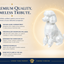 White Poodle Custom Pet Urn