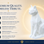 White Cat Pet Urn Capsule