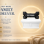 white Vault black Bone custom Pet Urn