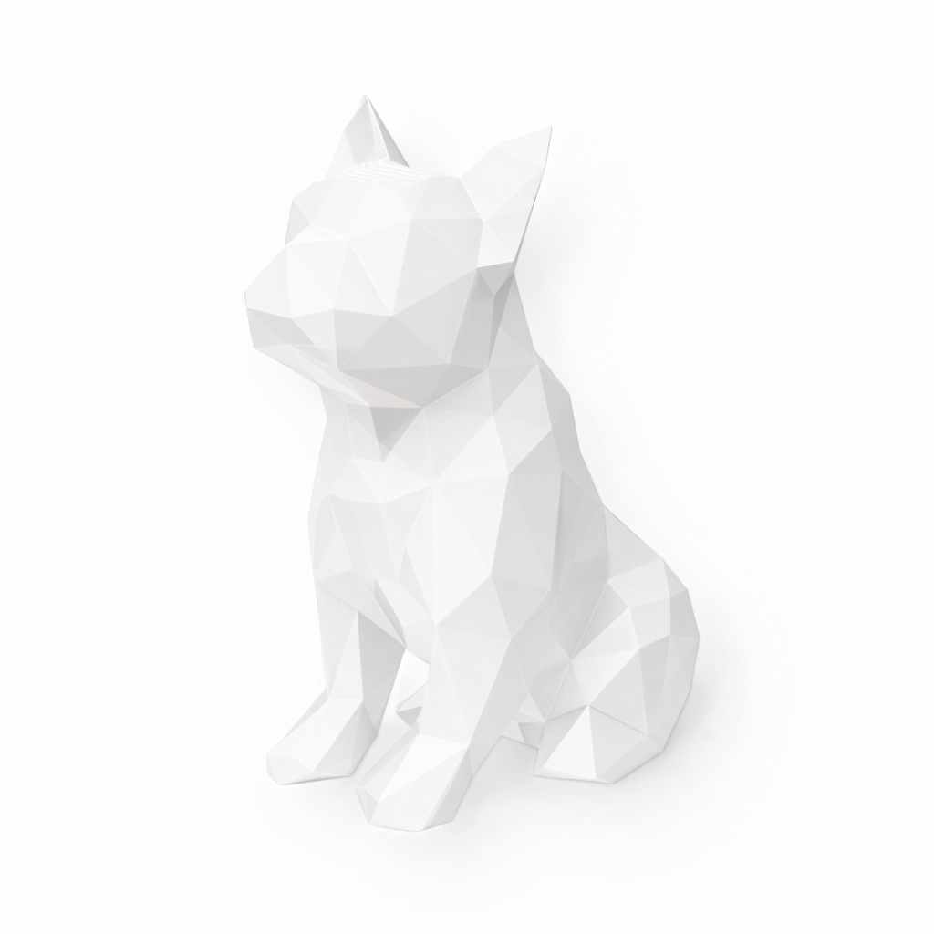 white French Bulldog Pet Urn