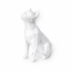 White Boston Terrier Pet Urn
