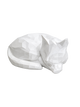 white Cat resting Pet Capsule Urn