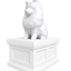 white vault white pomeranian pet memorial urn