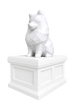 white vault white pomeranian pet memorial urn