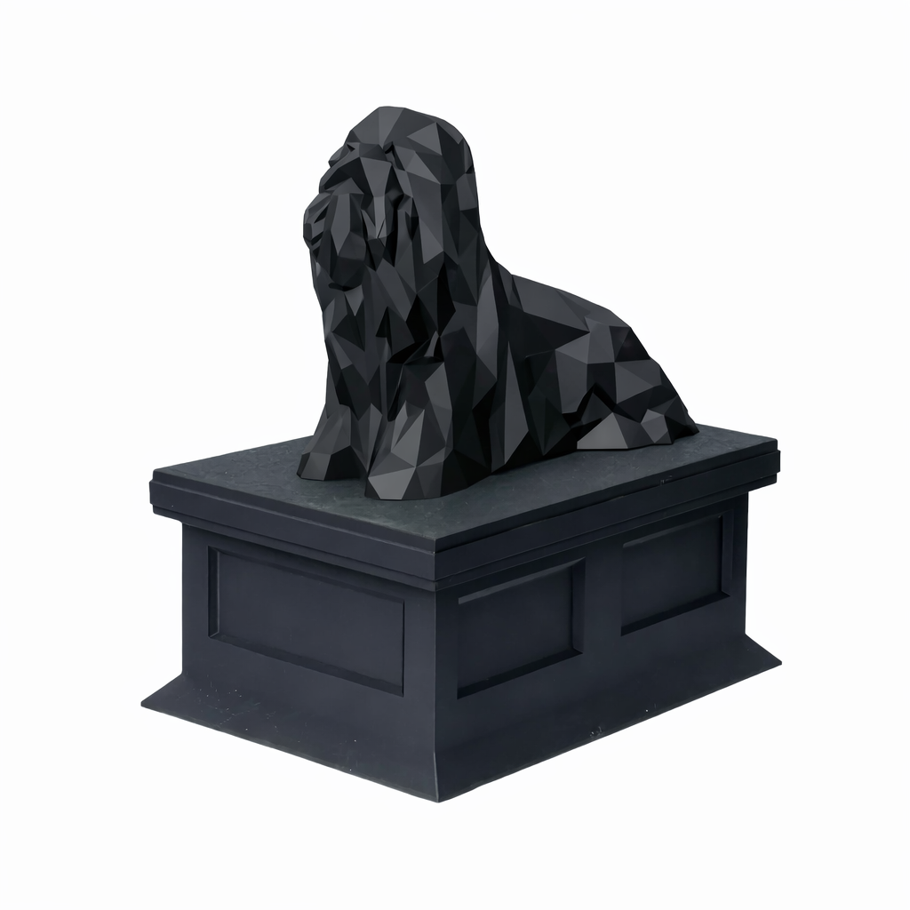 black vault black Lhasa Apso Pet Urn