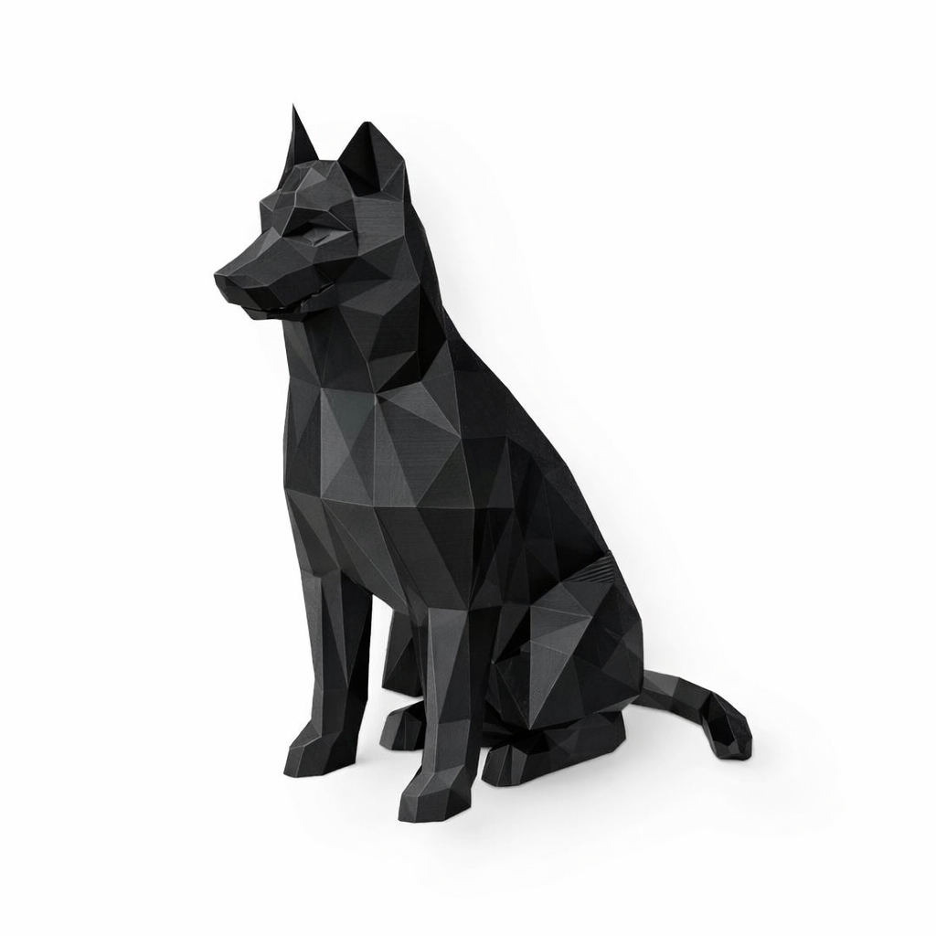 Black Husky Pet Urn