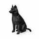 Black Husky Pet Urn