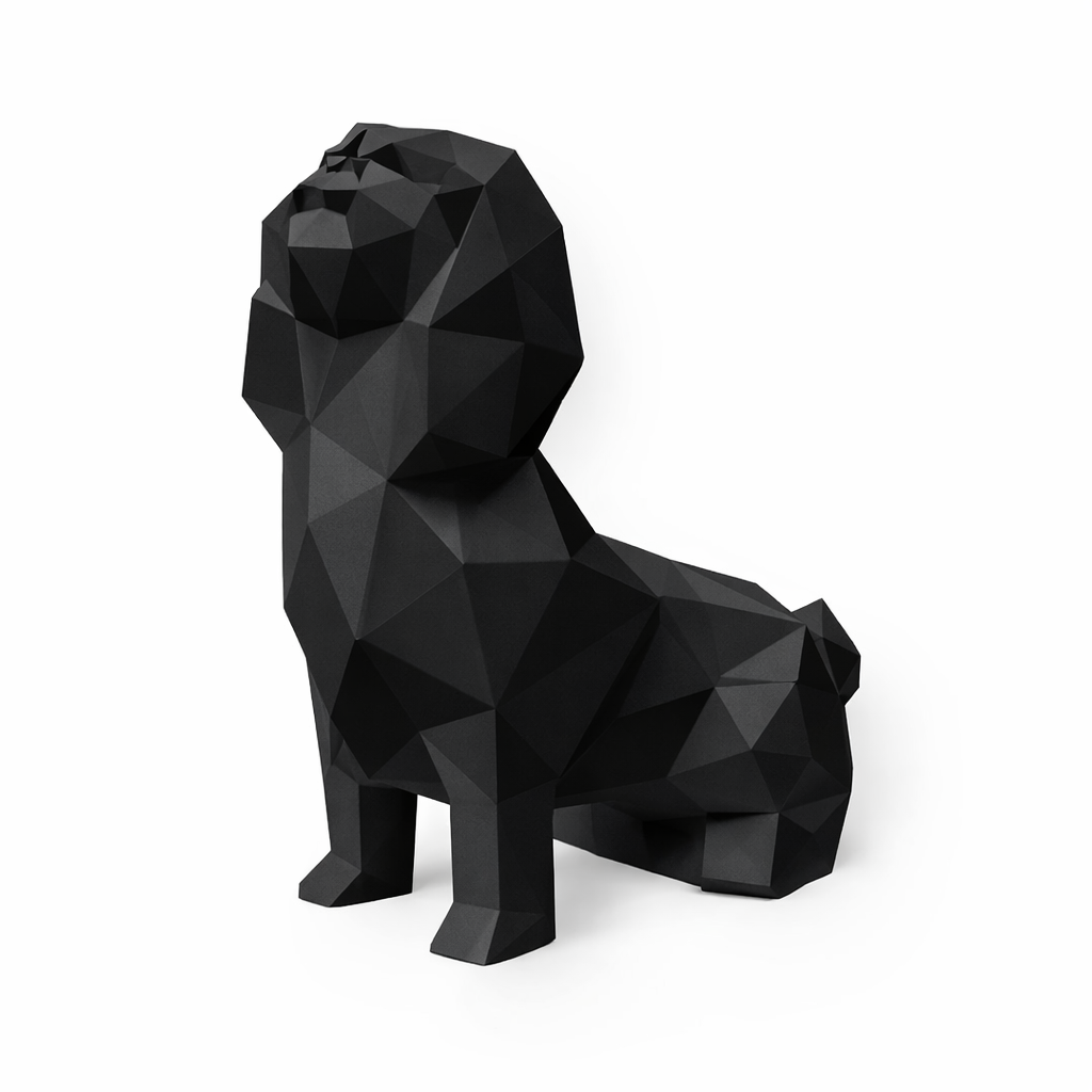 Black Shih Tzu Pet Urn