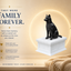 white vault black husky custom pet urn