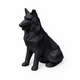 Black Shetland Shephard Pet Urn