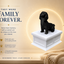white vault black Shih Tzu custom pet urn