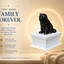 white vault black chow chow custom pet urn