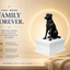 white vault black labrador custom pet urn