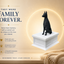 White vault black doberman custom pet urn