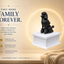 white vault black poodle custom pet urn