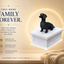 white vault black dachshund custom Pet Urn