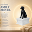 white vault black brittany spaniel custom pet urn