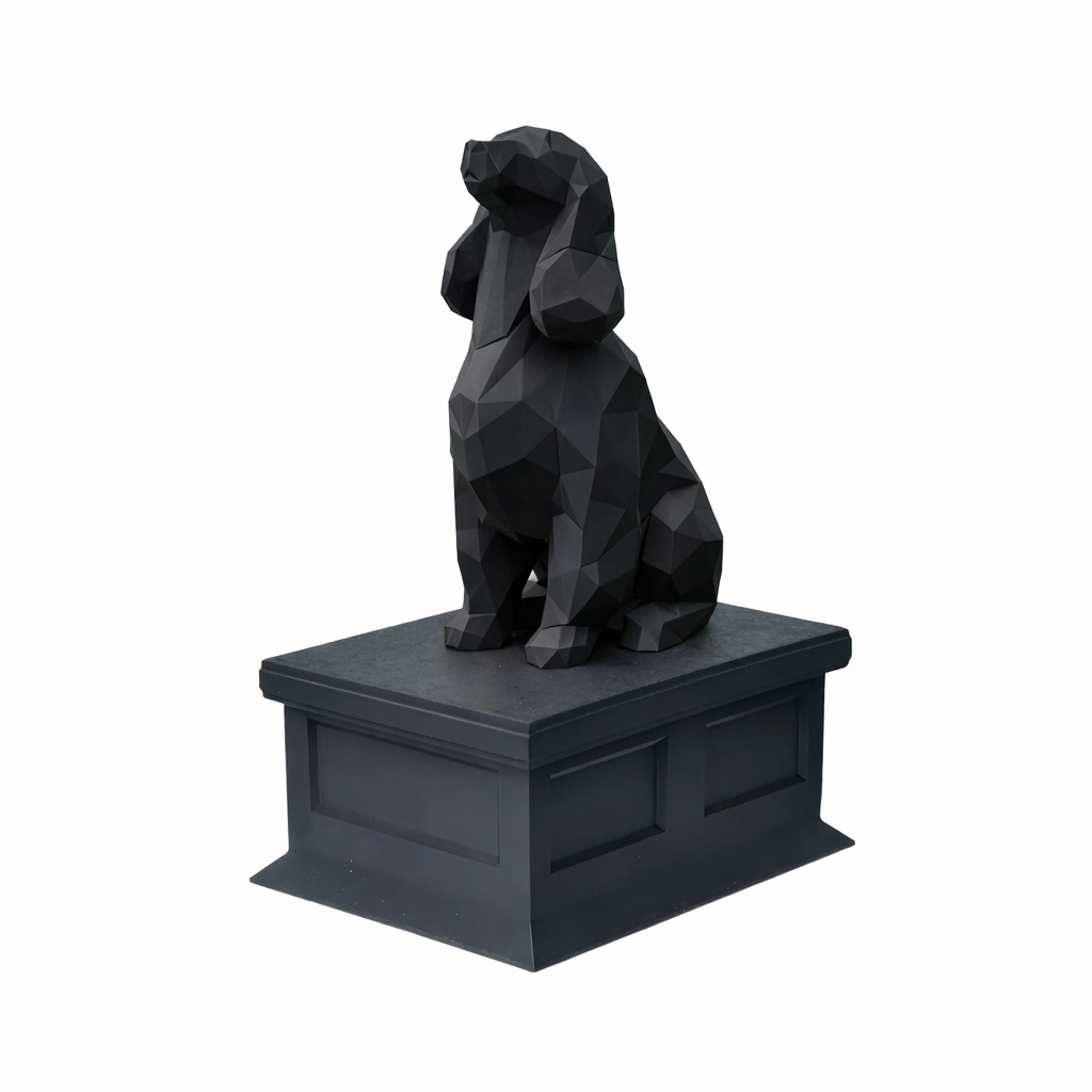 Black Vault black Cocker Spaniel Pet Urn