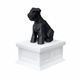 white vault black Schnauzer pet urn