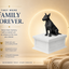 white vault black bull terrier custom pet urn