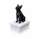white vault black Boston Terrier Pet Urn