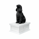 White Vault black Cocker Spaniel Pet Urn