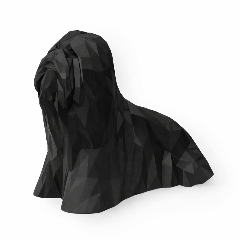 Black Lhasa Apso Pet Urn