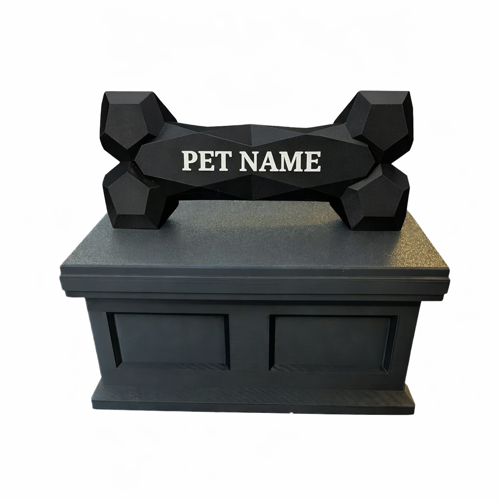 black Vault black Bone Pet Urn