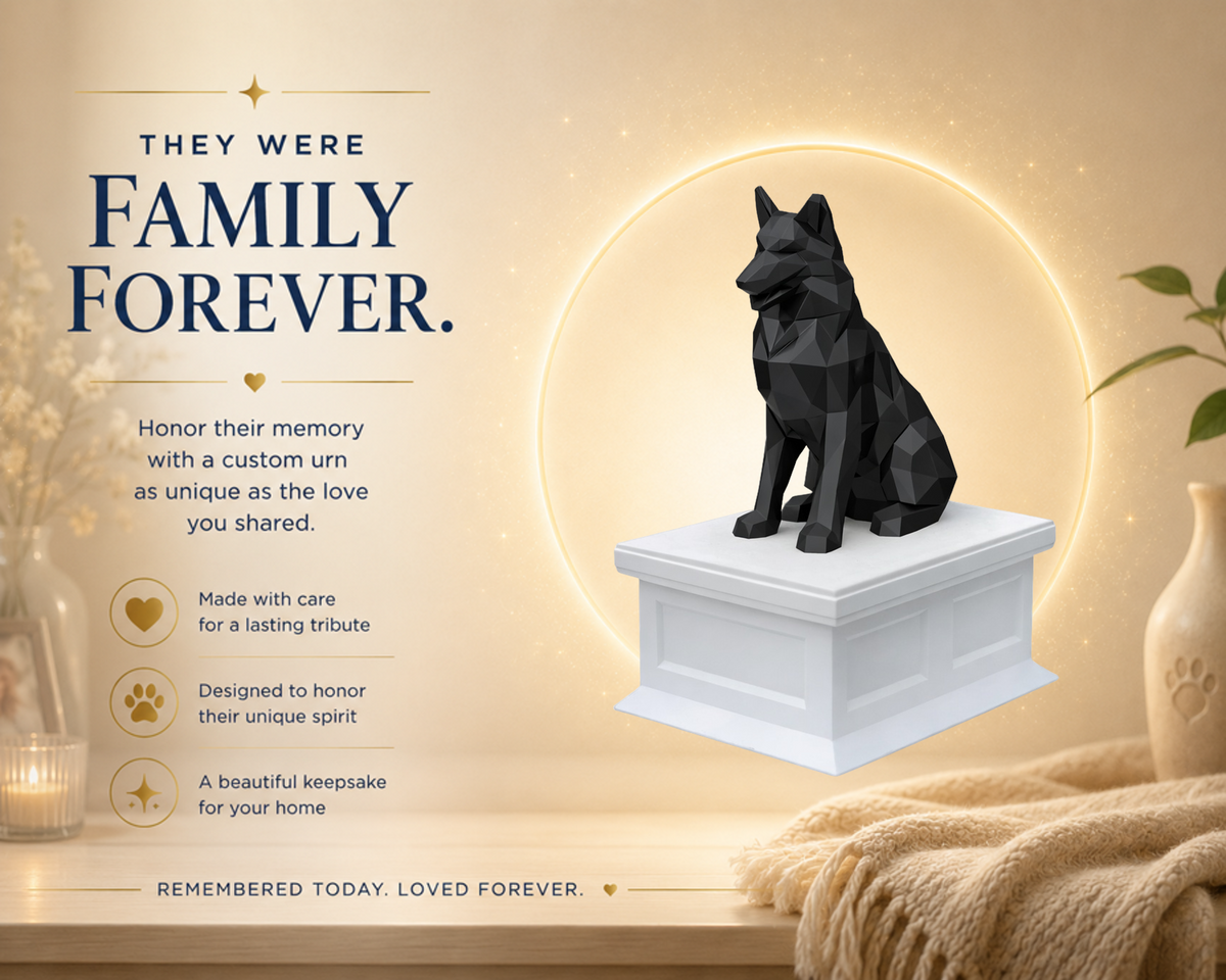 Shetland Sheepdog Vault Pet Urn