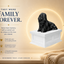 white vault black Lhasa Apso custom Pet Urn