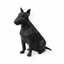 Black Bull Terrier Pet Urn