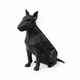 Black Bull Terrier Pet Urn
