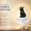 white vault black french bulldog custom pet urn
