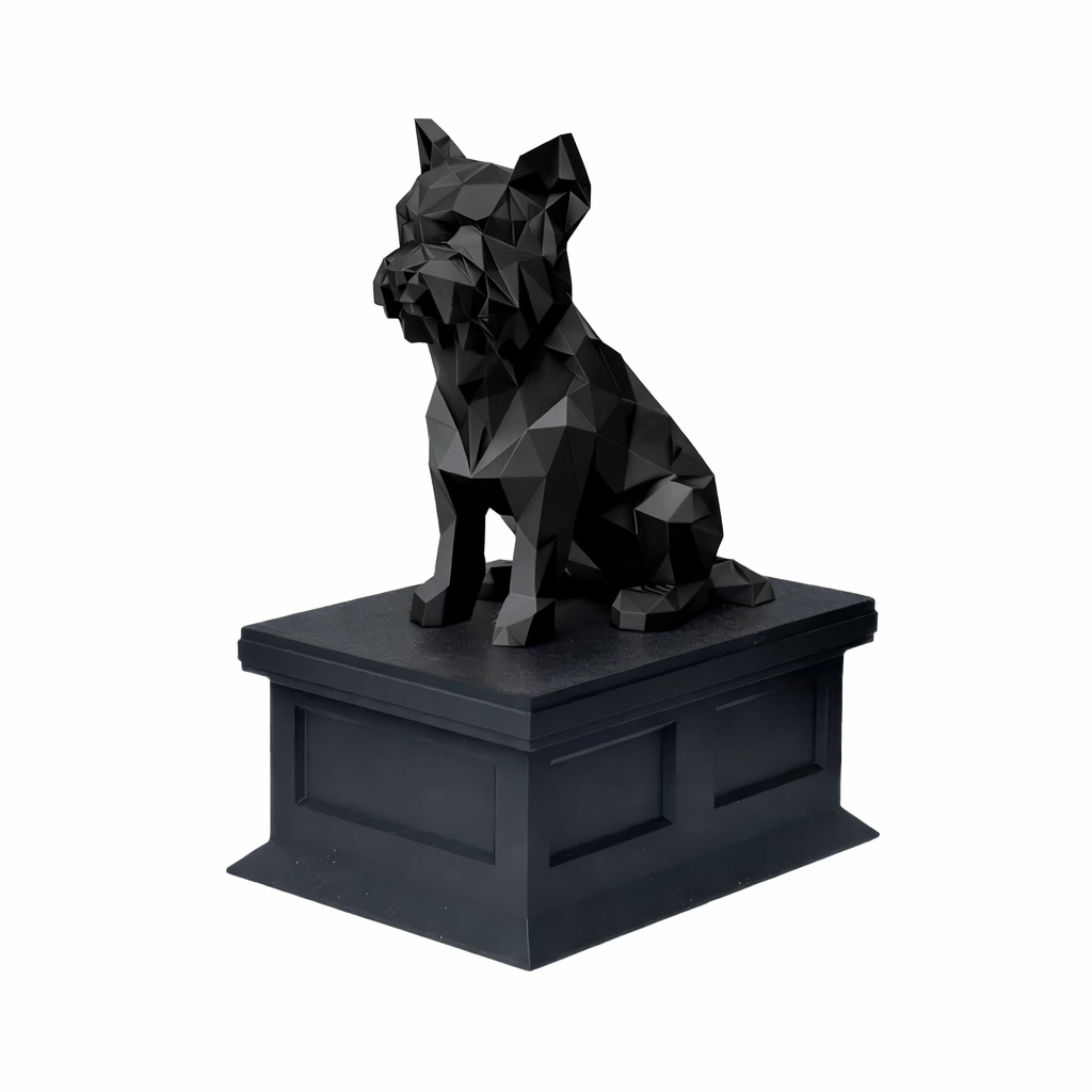 black vault black Yorkshire Terrier pet urn