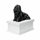 white vault black Lhasa Apso Pet Urn