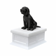 Black Beagle White Vault Pet Urn