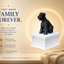 white vault black Schnauzer custom pet urn