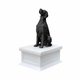 white vault black english setter pet urn