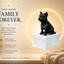 white vault black Yorkshire Terrier custom pet urn