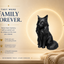 black Maine Coon Cat Pet Capsule custom Urn