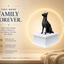 white Vault Black Belgian Malinois custom Pet Urn