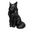 black Maine Coon Cat Pet Capsule Urn