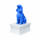 White Vault blue Cocker Spaniel Pet Urn