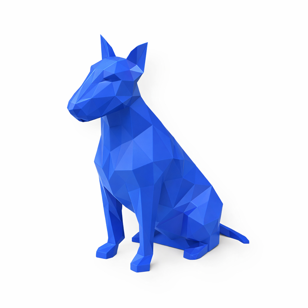 Blue Bull Terrier Pet Urn