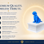 White vault blue beagle custom pet urn