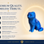 blue Scottish Fold Cat Pet Capsule custom Urn