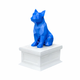 white vault blue french bulldog pet urn