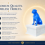 white vault blue Rottweiler custom pet urn