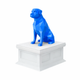 white vault blue Rottweiler pet urn