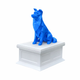 white vault blue border collie pet urn
